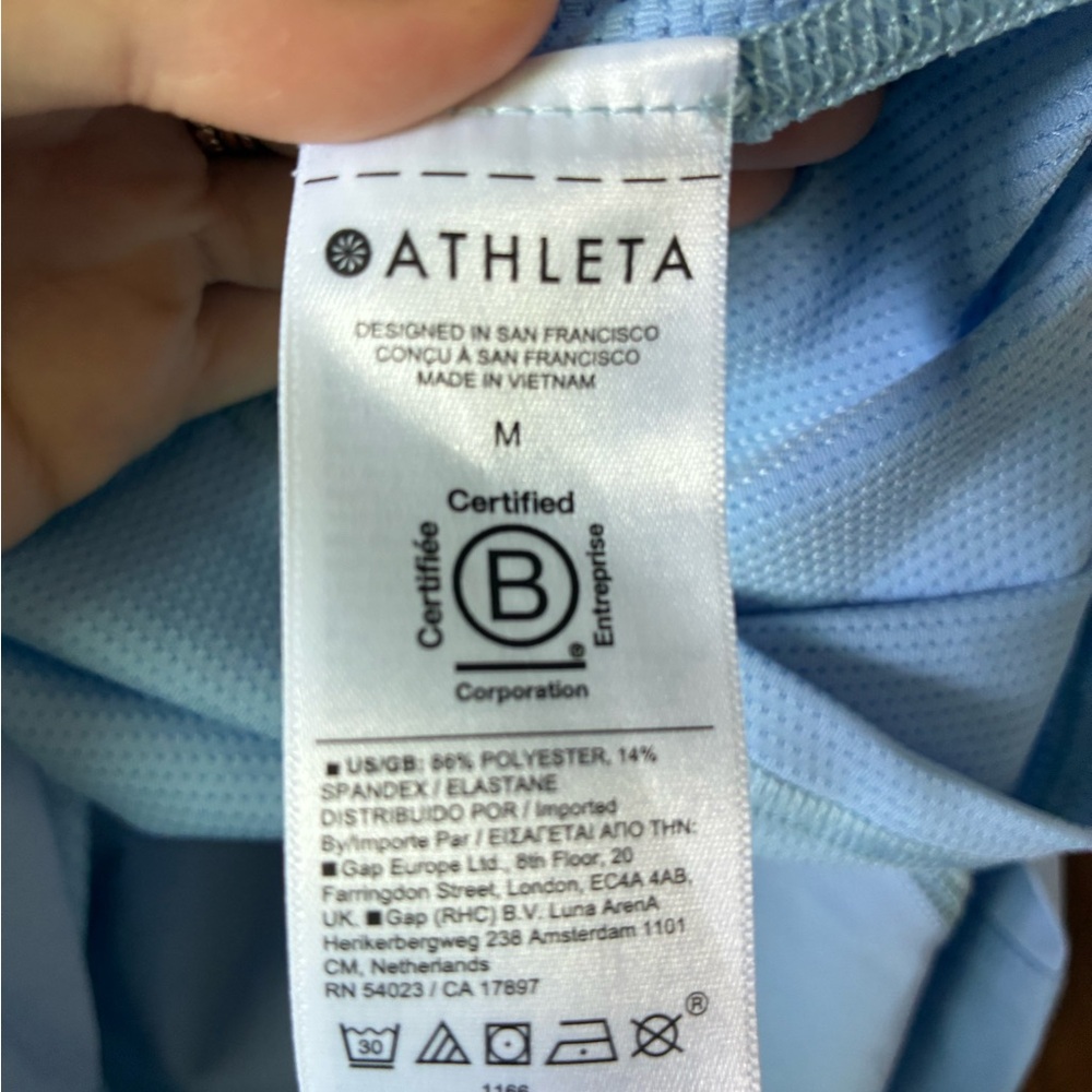 Athleta Expedition Sleeveless Periwinkle Blue Skort Dress - Size 12 - Picture 7 of 8